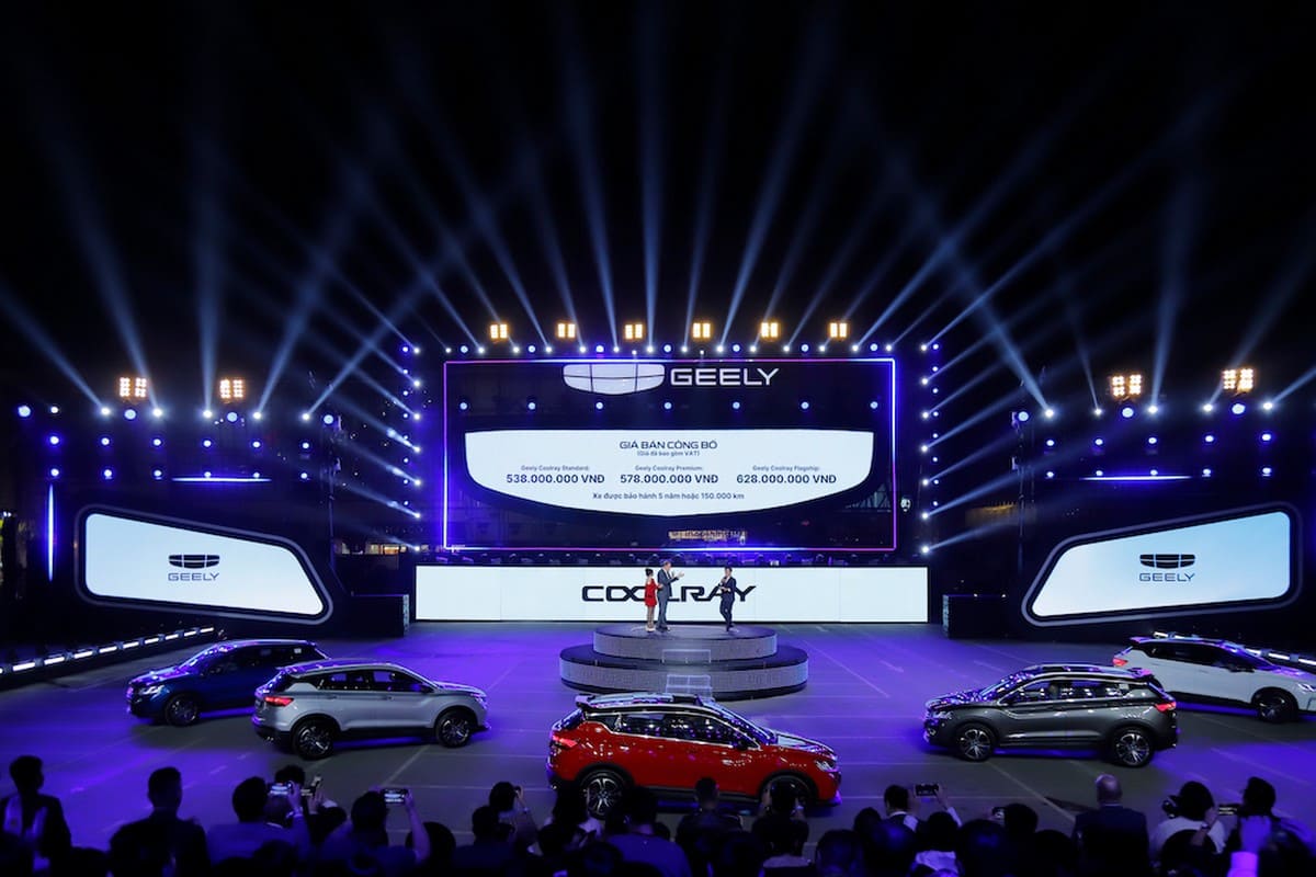 geely cho ra mat cac mau xe chien luoc vao thi truong viet nam Geely cho ra mắt các mẫu xe chiến lược vào thị trường Việt Nam