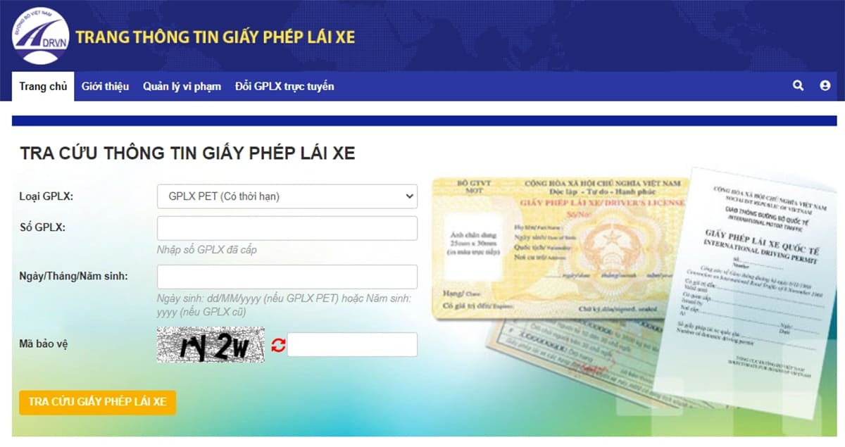 Tra cứu thông tin qua website chính thức của cơ quan quản lý nhà nước